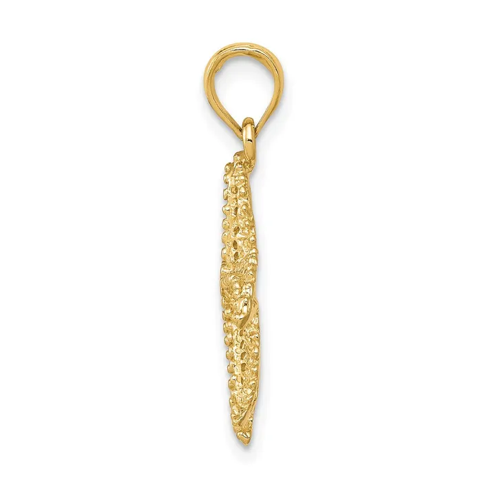 Goldia PreStyled Sets 14k Yellow Gold Polished OpenBacked Starfish Pendant