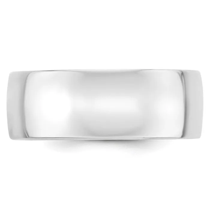 Goldia Rings Solid 10K White Gold 8mm Light Weight Comfort Fit MensWomens Wedding Band Ring Size 4 Goldia Rings Solid 10K White Gold 8mm Light Weight Comfort Fit MensWomens Wedding Band Ring Size 4