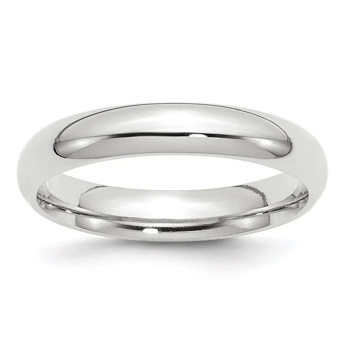 Goldia Solid 10K Yellow Gold White Gold 4mm Comfort Fit MensWomens Wedding Band Ring Size 95 Rings