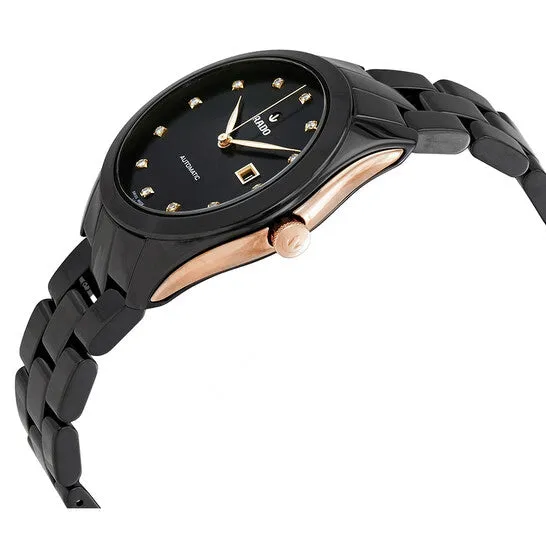 JMS always Watches Original Rado HyperChrome Automatic Diamond Black Dial Ladies Limited Edition Watch R32255712