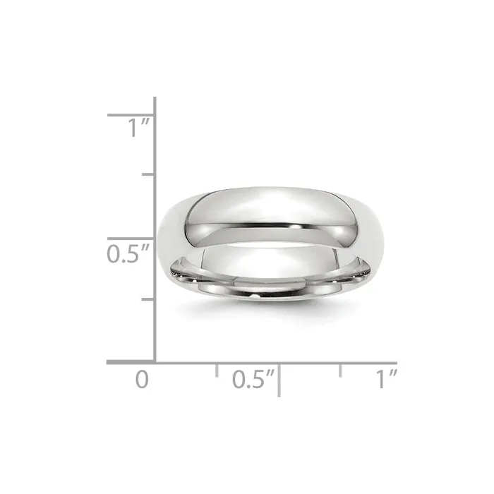 Solid 10K Yellow Gold White Gold 6mm Comfort Fit MensWomens Wedding Band Ring Size 7 Goldia Rings