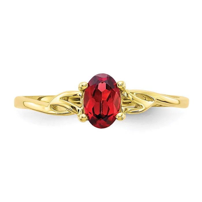 10k Polished Geniune Garnet Birthstone RingWBC10XBR130 WB Choice Jewelry Rings 10k Polished Geniune Garnet Birthstone RingWBC10XBR130 WB Choice Jewelry Rings