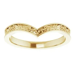 14K Yellow VintageInspired V Ring 51882102PSTWBC WB Choice Jewelry Rings 14K Yellow VintageInspired V Ring 51882102PSTWBC WB Choice Jewelry Rings