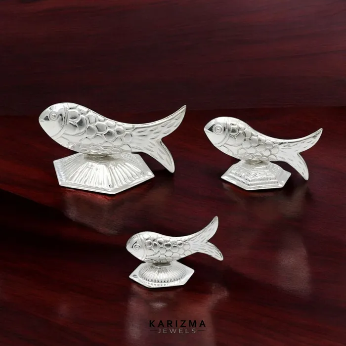 925 Real Silver Fish for Lal kitab red book and astrological remedies Karizma Jewels Rings