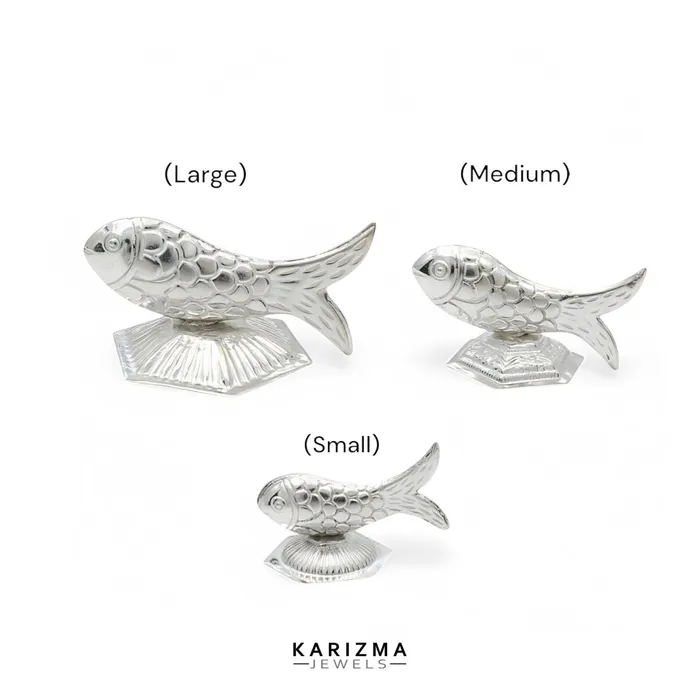 925 Real Silver Fish for Lal kitab red book and astrological remedies Karizma Jewels Rings