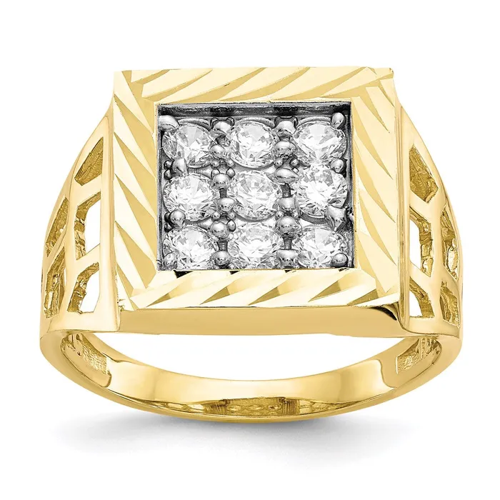 Rings 10k Mens CZ RingWBC10C1302 WB Choice Jewelry