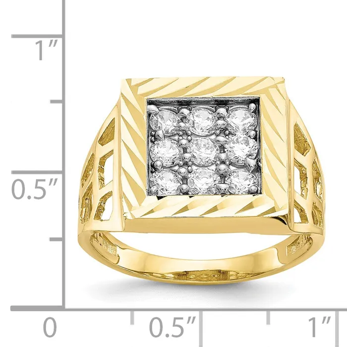 Rings 10k Mens CZ RingWBC10C1302 WB Choice Jewelry Rings 10k Mens CZ RingWBC10C1302 WB Choice Jewelry
