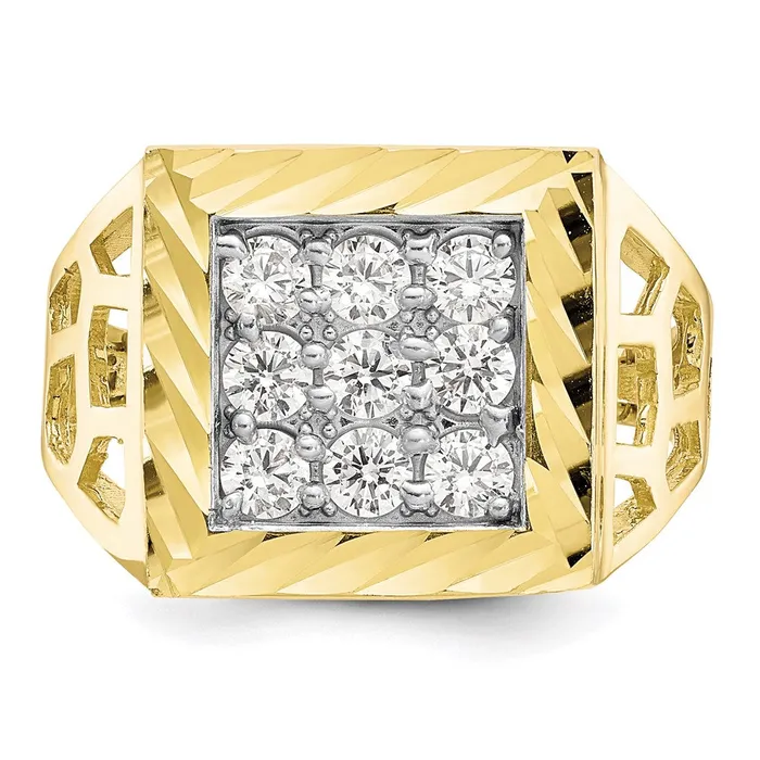 Rings 10k Mens CZ RingWBC10C1302 WB Choice Jewelry Rings 10k Mens CZ RingWBC10C1302 WB Choice Jewelry