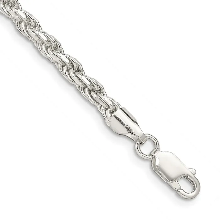 Sterling Silver 35mm Diamondcut Rope ChainWBCQDC0809 WB Choice Jewelry Rings