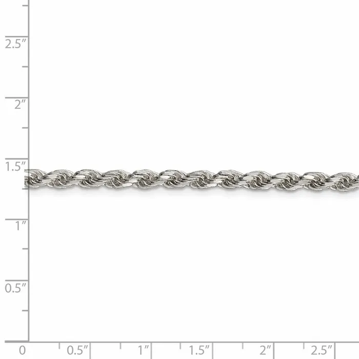 Sterling Silver 35mm Diamondcut Rope ChainWBCQDC0809 WB Choice Jewelry Rings Sterling Silver 35mm Diamondcut Rope ChainWBCQDC0809 WB Choice Jewelry Rings