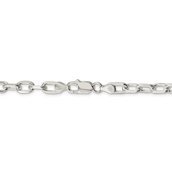 Sterling Silver 65mm Diamondcut Long Link Cable ChainWBCQAR1808 WB Choice Jewelry Rings Sterling Silver 65mm Diamondcut Long Link Cable ChainWBCQAR1808 WB Choice Jewelry Rings