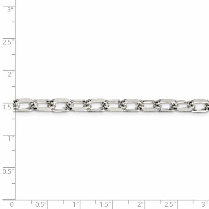 Sterling Silver 65mm Diamondcut Long Link Cable ChainWBCQAR1808 WB Choice Jewelry Rings Sterling Silver 65mm Diamondcut Long Link Cable ChainWBCQAR1808 WB Choice Jewelry Rings