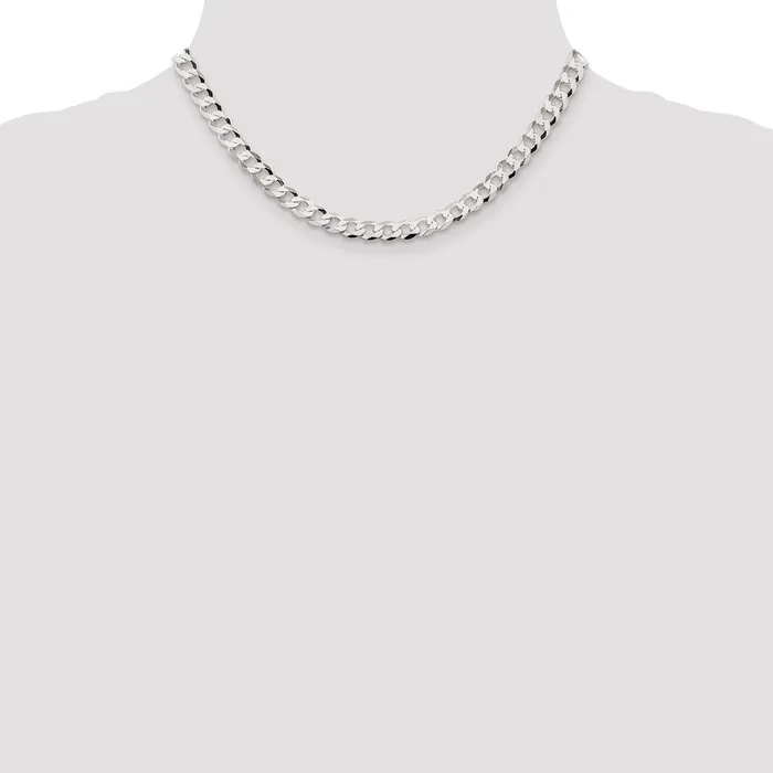 Sterling Silver 68mm Flat Curb ChainWBCQLB18016 WB Choice Jewelry Rings Sterling Silver 68mm Flat Curb ChainWBCQLB18016 WB Choice Jewelry Rings
