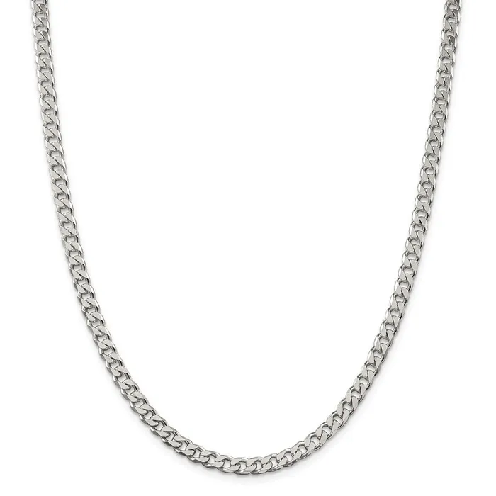 Sterling Silver Polished 5mm Curb ChainWBCQFC14724 WB Choice Jewelry Rings