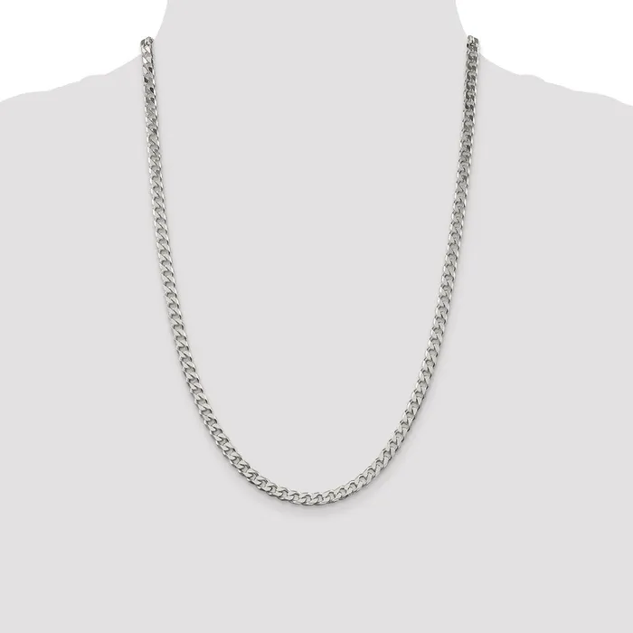 Sterling Silver Polished 5mm Curb ChainWBCQFC14724 WB Choice Jewelry Rings Sterling Silver Polished 5mm Curb ChainWBCQFC14724 WB Choice Jewelry Rings