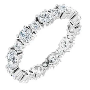 WB Choice Jewelry 14K White 1 12 CTW Diamond Eternity Band 12362860019PSTWBC Rings