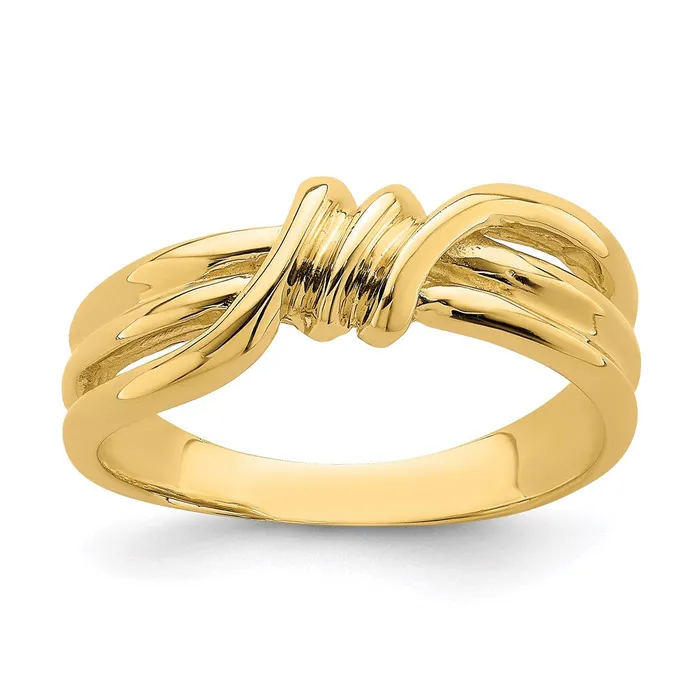 WB Choice Jewelry Rings 14k Polished Ribbed Band RingR761WBC