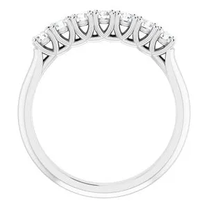 WB Choice Jewelry Rings 14K White 225 mm Round SevenStone Anniversary Band Mounting 12282960000PSTWBC WB Choice Jewelry Rings 14K White 225 mm Round SevenStone Anniversary Band Mounting 12282960000PSTWBC