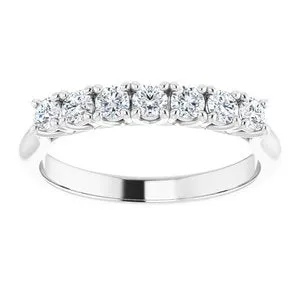 WB Choice Jewelry Rings 14K White 225 mm Round SevenStone Anniversary Band Mounting 12282960000PSTWBC WB Choice Jewelry Rings 14K White 225 mm Round SevenStone Anniversary Band Mounting 12282960000PSTWBC