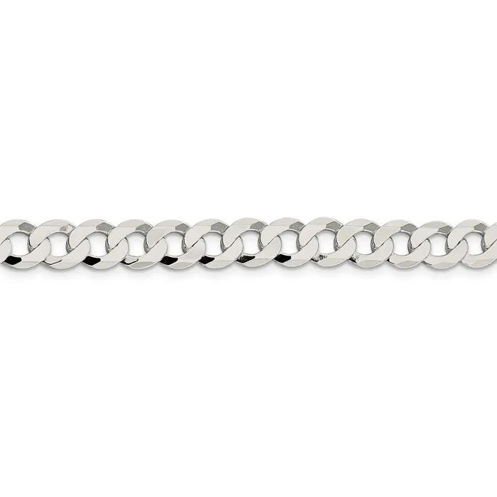 WB Choice Jewelry Rings Sterling Silver 8mm Flat Curb ChainWBCQLB2008 WB Choice Jewelry Rings Sterling Silver 8mm Flat Curb ChainWBCQLB2008