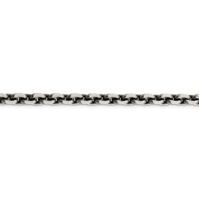 WB Choice Jewelry Sterling Silver Antiqued 70mm DC Elongated Open Link ChainWBCQFC14420 Rings WB Choice Jewelry Sterling Silver Antiqued 70mm DC Elongated Open Link ChainWBCQFC14420 Rings