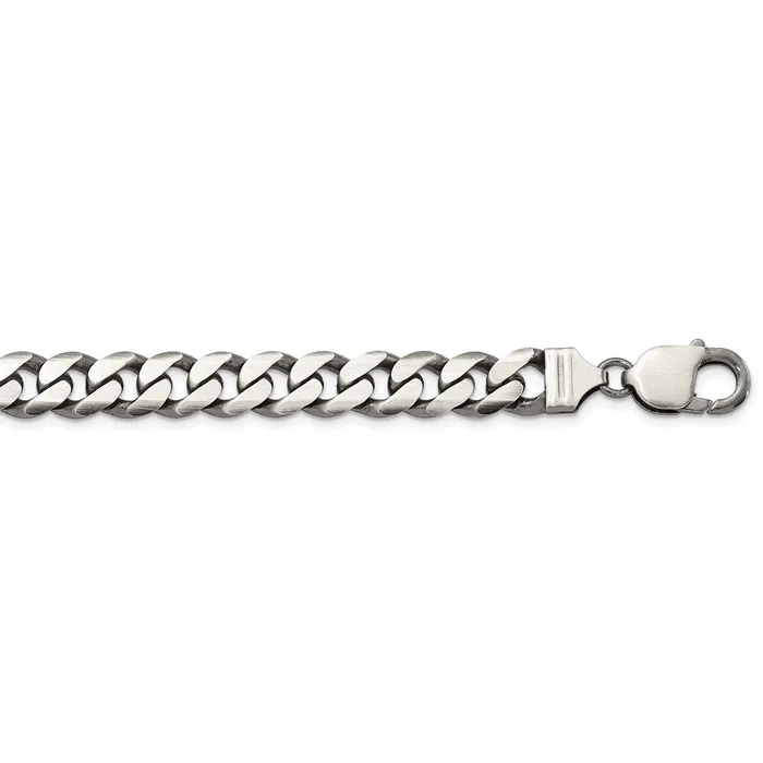 WB Choice Jewelry Sterling Silver Antiqued 9mm Curb ChainWBCQCB250A20 Rings