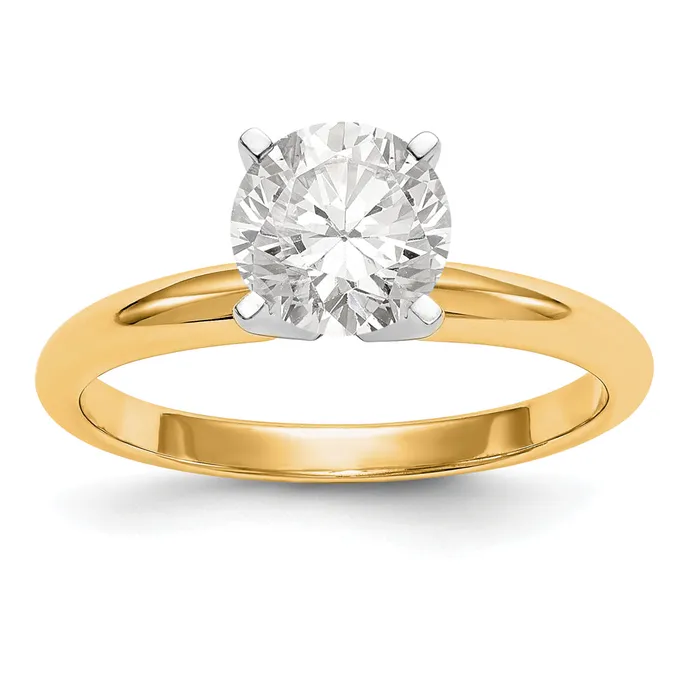Wedding Bands Choice Jewelry Rings 14k TwoTone 1ct Lightweight 4Prong Solitaire Ring Mounting WBCKS11