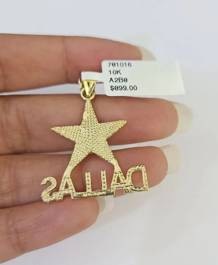 Gold and Diamond Necklaces 10k Milano Rope Chain Dallas Charm Necklace SET 3mm 18 20 22 24
