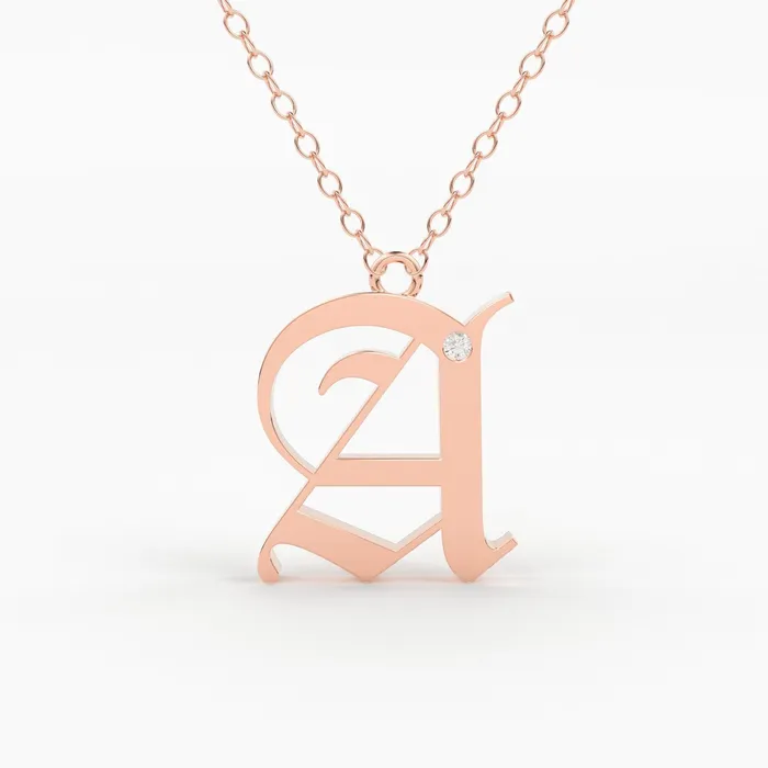 Necklaces Initial Diamond Necklace 14k Solid Gold Letter Necklace Old English Necklace Letter Jewelry Personalized Necklace Monogram Gift Jalvi Co Necklaces Initial Diamond Necklace 14k Solid Gold Letter Necklace Old English Necklace Letter Jewelry Personalized Necklace Monogram Gift Jalvi Co