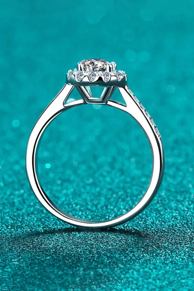 Trendsi Rings Moissanite 925 Sterling Silver Ring
