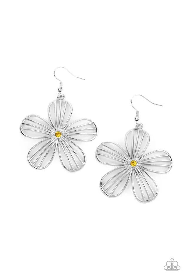 Earrings Paparazzi Accessories Meadow Musical Yellow Earrings Jewelry b y Bretta