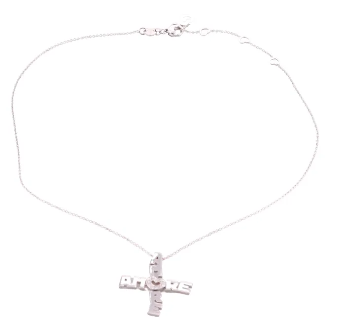 Pasquale Bruni Necklaces Pasquale Bruni 18k Gold Diamond Amore Pendant Necklace