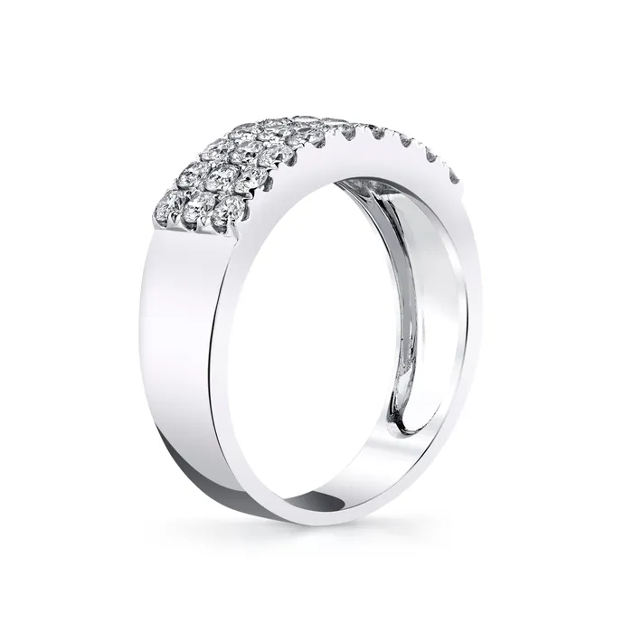 14K 109cttw VS White Diamond Band Ring TVON Rings
