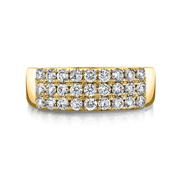 14K 109cttw VS White Diamond Band Ring TVON Rings