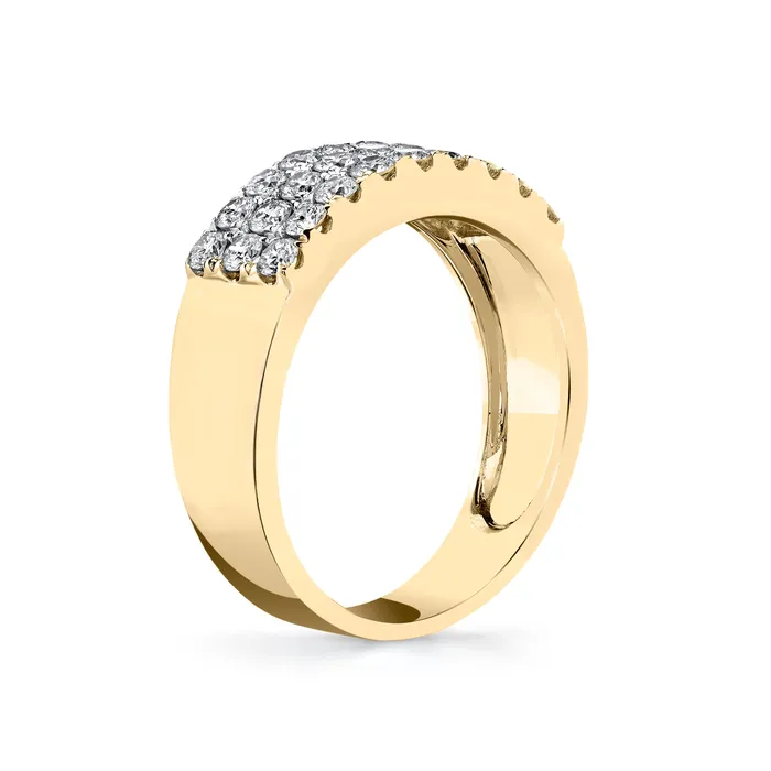 14K 109cttw VS White Diamond Band Ring TVON Rings