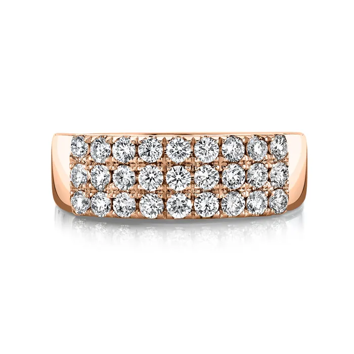 14K 109cttw VS White Diamond Band Ring TVON Rings