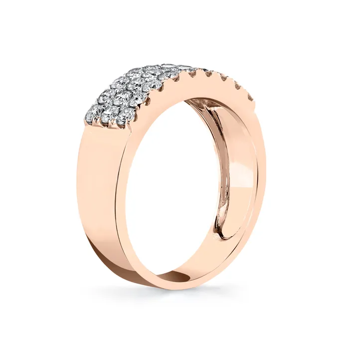 14K 109cttw VS White Diamond Band Ring TVON Rings