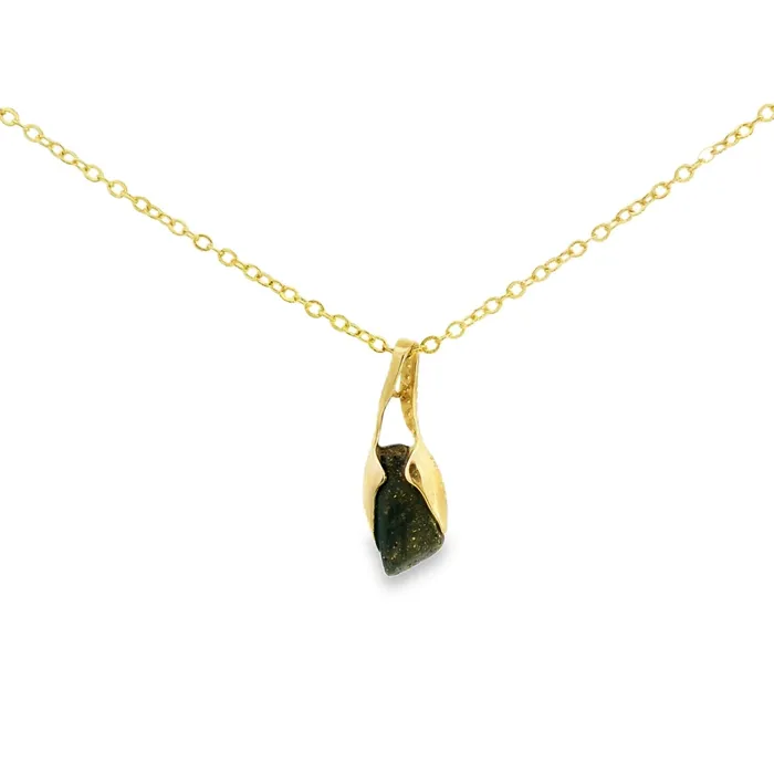 Australian Opal Cutters Australian Opal Boulder Pendant set in 14K Yellow Gold PreStyled Sets