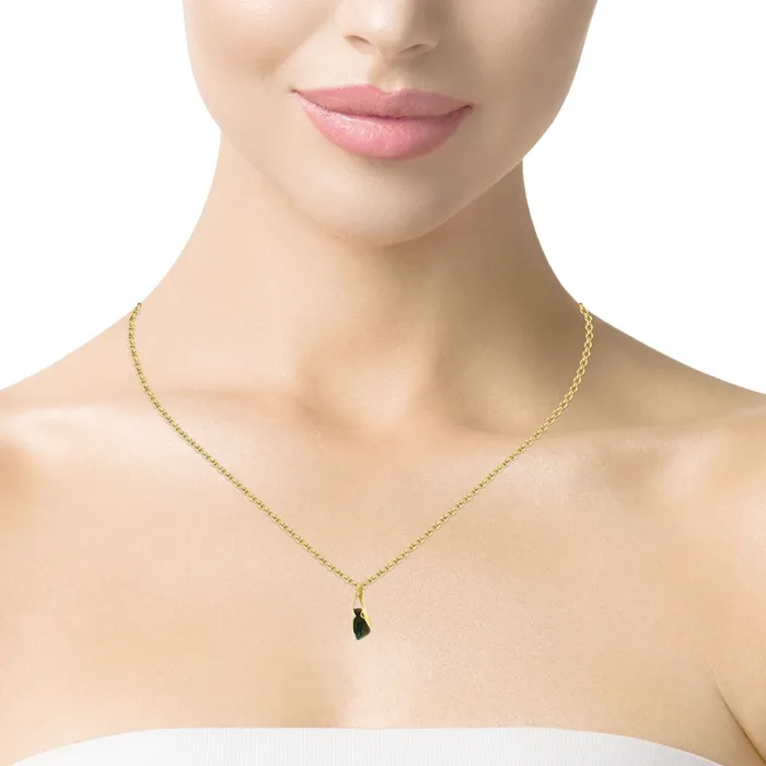Australian Opal Cutters Australian Opal Boulder Pendant set in 14K Yellow Gold PreStyled Sets