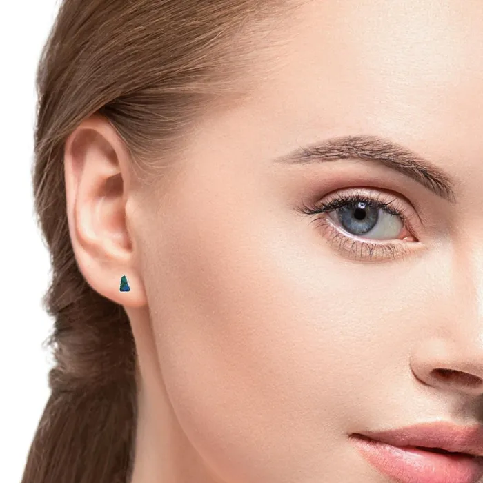 Australian Opal Cutters Earrings Australian Opal Boulder Earrings set in Sterling Silver Australian Opal Cutters Earrings Australian Opal Boulder Earrings set in Sterling Silver
