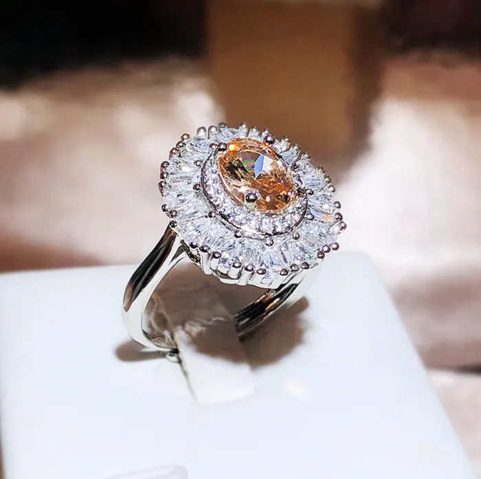 Champagne Diamond Ring Champagne Diamond Engagement Rings Champagne Diamond Rings Orange Diamond Engagement Ring Beautiful Ring Minx London Rings