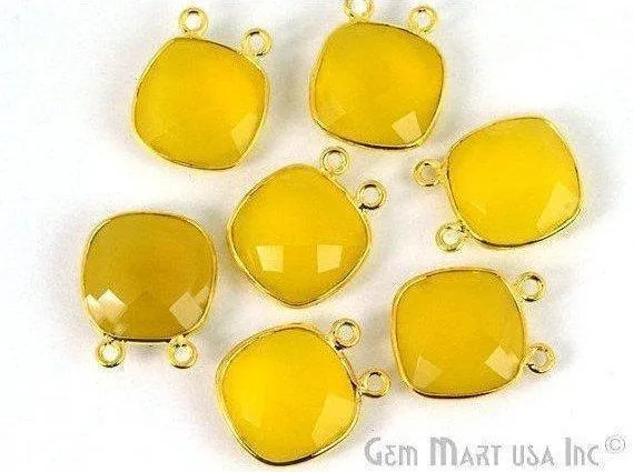 Cushion 14mm Cat Bail Gold Bezel Gemstone Connector Pick Stone Lot Size GemMartUSA Earrings Cushion 14mm Cat Bail Gold Bezel Gemstone Connector Pick Stone Lot Size GemMartUSA Earrings