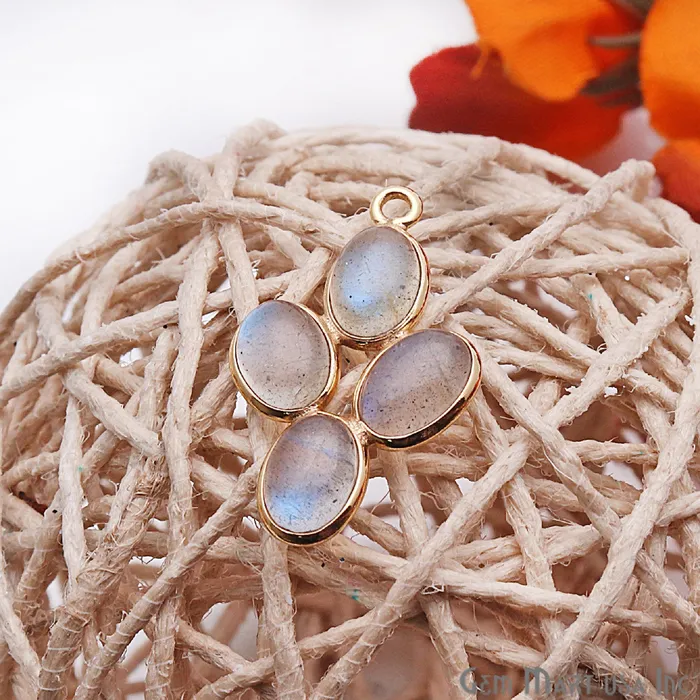 DIY Labradorite Gold Plated 28x18mm Flower Chandelier Finding Component GemmartUSA Earrings DIY Labradorite Gold Plated 28x18mm Flower Chandelier Finding Component GemmartUSA Earrings