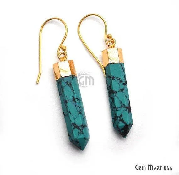 Earrings Pencil Shape 39x7mm Gold Plated Jasper Gemstone Hook Earrings Pick your Gemstone 901611 GemMartUSA Earrings Pencil Shape 39x7mm Gold Plated Jasper Gemstone Hook Earrings Pick your Gemstone 901611 GemMartUSA