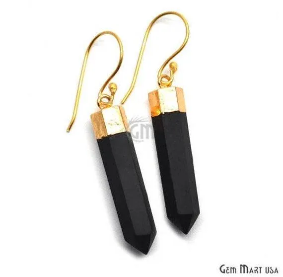 Earrings Pencil Shape 39x7mm Gold Plated Jasper Gemstone Hook Earrings Pick your Gemstone 901611 GemMartUSA Earrings Pencil Shape 39x7mm Gold Plated Jasper Gemstone Hook Earrings Pick your Gemstone 901611 GemMartUSA