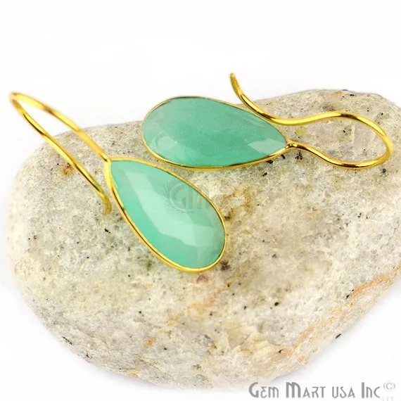 GemMartUSA Earrings Gold Plated Pears 11x35mm Gemstone Dangle Hook Earring Choose Your Gemstone 1Pair GemMartUSA Earrings Gold Plated Pears 11x35mm Gemstone Dangle Hook Earring Choose Your Gemstone 1Pair