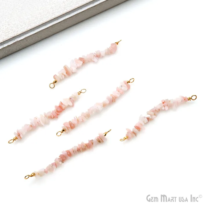 GemMartUSA PreStyled Sets Uncut Gemstone Beads Bar Gold Plated Wire Wrapped Pendant 50X9mm 2 Inch GemMartUSA PreStyled Sets Uncut Gemstone Beads Bar Gold Plated Wire Wrapped Pendant 50X9mm 2 Inch