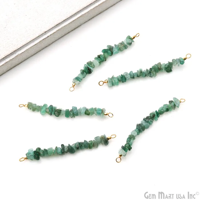 GemMartUSA PreStyled Sets Uncut Gemstone Beads Bar Gold Plated Wire Wrapped Pendant 50X9mm 2 Inch GemMartUSA PreStyled Sets Uncut Gemstone Beads Bar Gold Plated Wire Wrapped Pendant 50X9mm 2 Inch