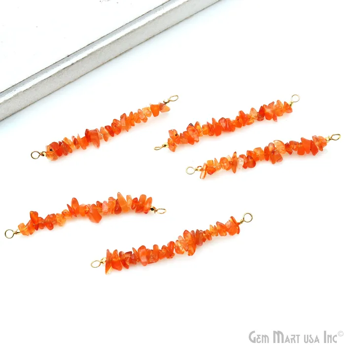 GemMartUSA PreStyled Sets Uncut Gemstone Beads Bar Gold Plated Wire Wrapped Pendant 50X9mm 2 Inch GemMartUSA PreStyled Sets Uncut Gemstone Beads Bar Gold Plated Wire Wrapped Pendant 50X9mm 2 Inch