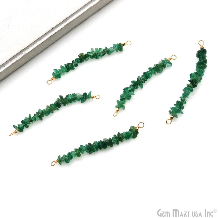 GemMartUSA PreStyled Sets Uncut Gemstone Beads Bar Gold Plated Wire Wrapped Pendant 50X9mm 2 Inch GemMartUSA PreStyled Sets Uncut Gemstone Beads Bar Gold Plated Wire Wrapped Pendant 50X9mm 2 Inch